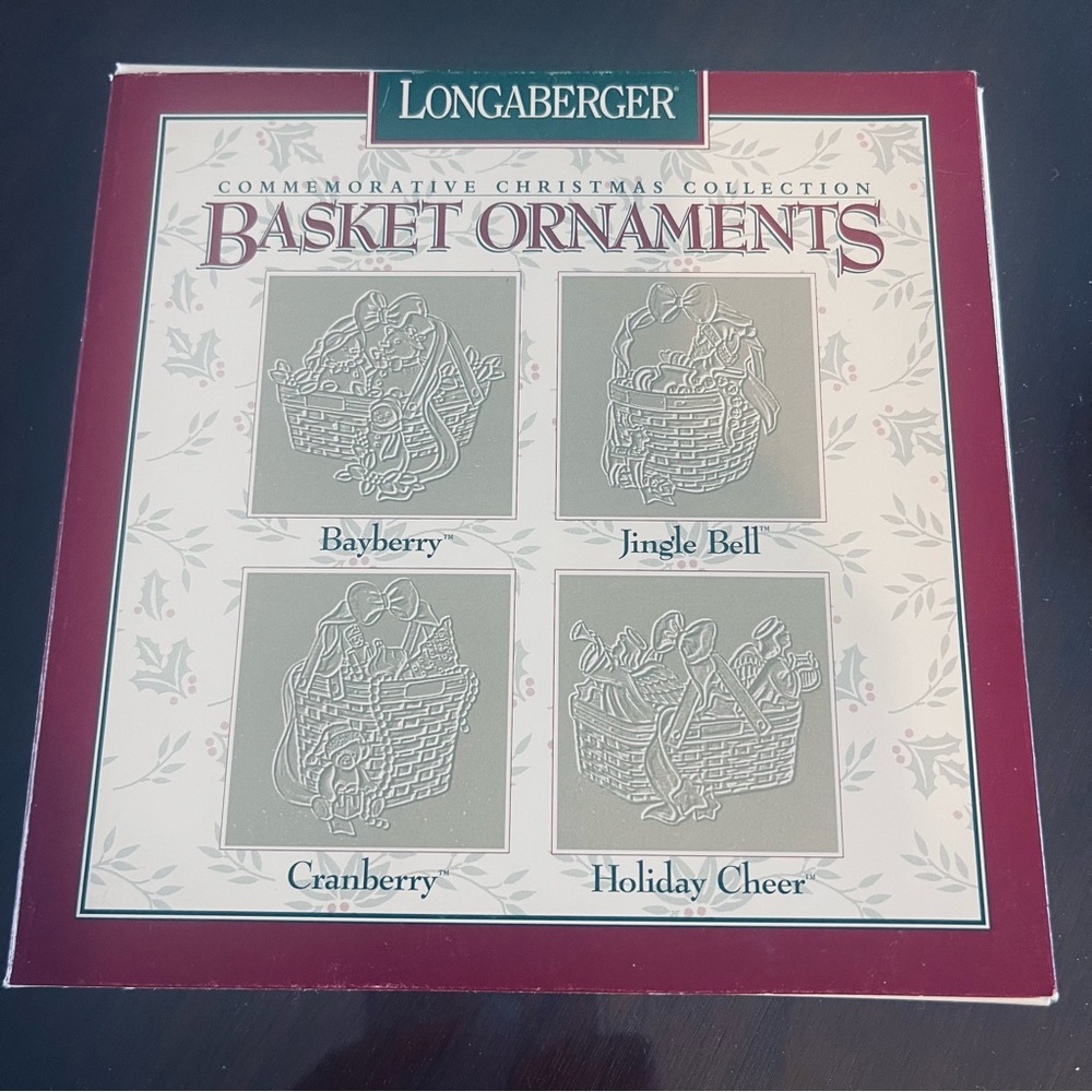 Longaberger Christmas Collection Pewter Ornaments